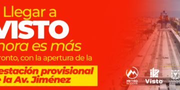 Próxima apertura de la estación provisional de la Av. Jiménez
